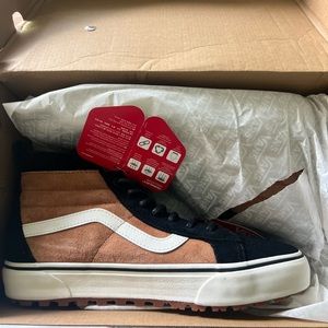 Vans Sk8-Hi MTE-1 sneakers in black/rust